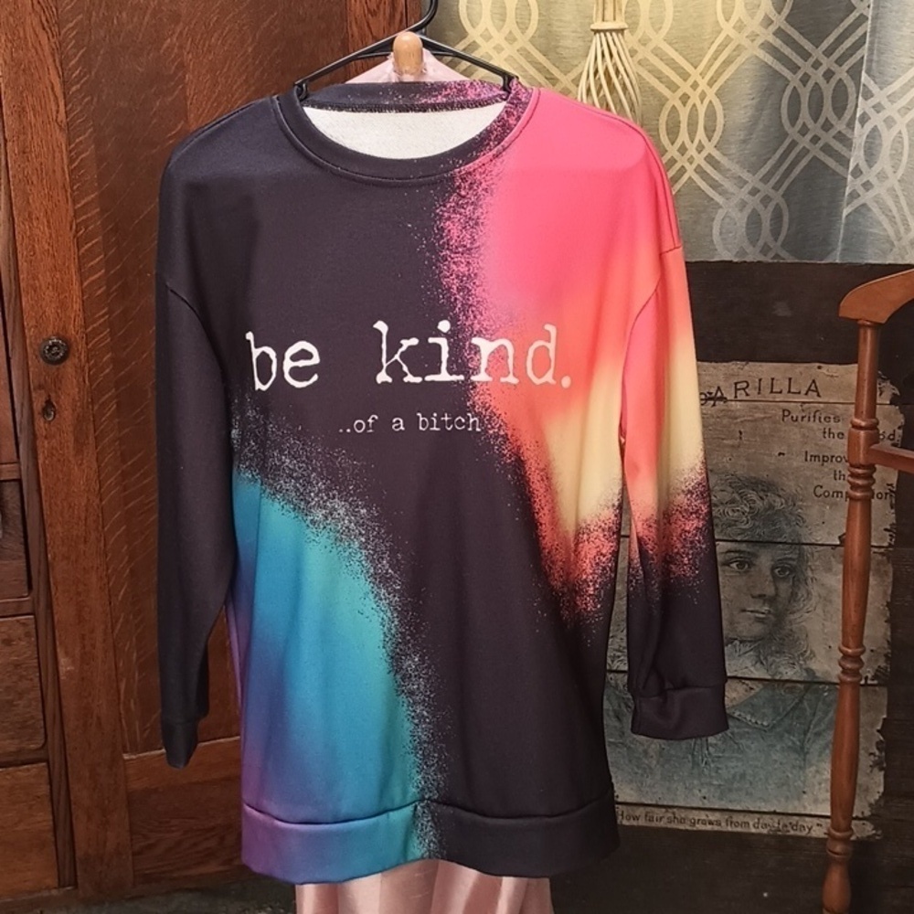 D24-55 Tie dye graphic sweatshirt 1X